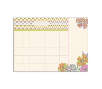 Dorm Organizer - Tropez Monthly Calendar - Peel N Stick - Dorm Accessories