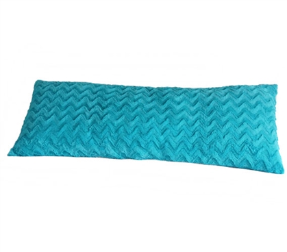 College Plush Body Pillow - Aqua Dorm Essentials College Supplies