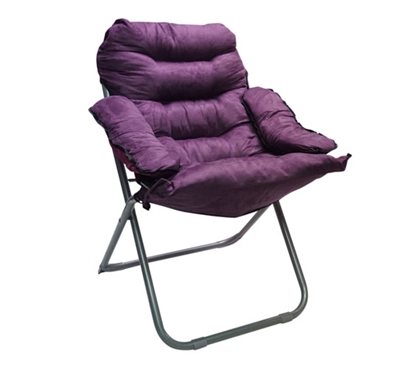 Extra Comfortable College Seating - Seat Yourself In This Club Dorm Chair - Plush & Extra Tall - Purple