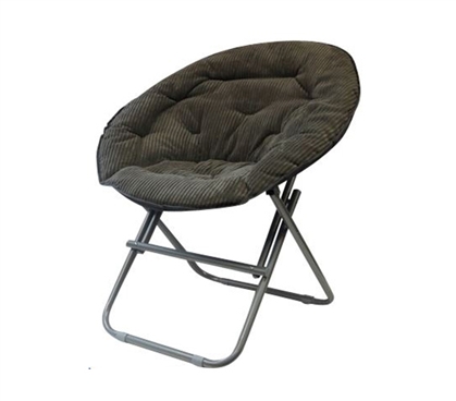 Dorm Seating - Comfy Corduroy Moon Chair - Sage Gray - College Accessories