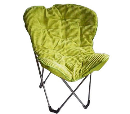 College Essentials - Comfort Padded Butterfly Foldable Dorm Chair - Lime Seating Option