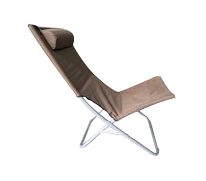 College Dorm Lounger - Foldable Brown College Seating. Space Saving Essential