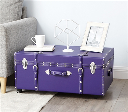 Dorm Trunks Are Practical - The TextureÂ® Dorm Trunk - Plum - Pretty In Purple