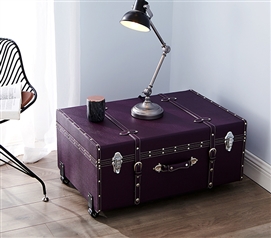 Dorm Storage - The TextureÂ® Brand College Dorm Trunk - Downtown Purple - College Accessories