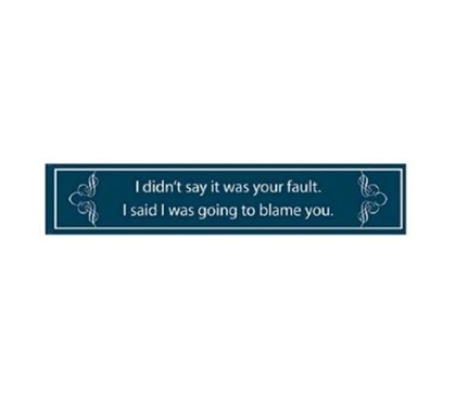 Best Dorm Decorations - Not Your Fault - Funny Tin Sign - Wall Decor For Dorms