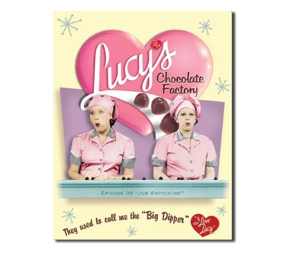 Tin Sign Dorm Room Decor I love Lucy funny technicolor tin sing poster for dorm room walls and apartments