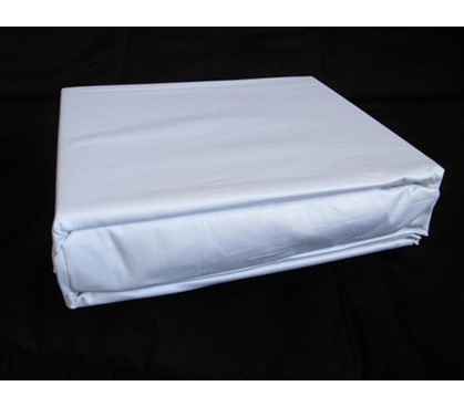 100% Cotton Pure White College Sheets - 300 TC