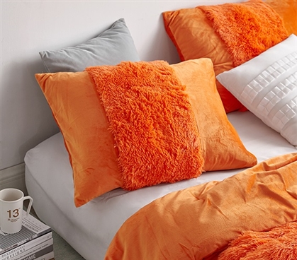 Machine Washable College Pillow Sham Set Dorm Bedding Essentials for Freshmen Dorm Decor Ideas