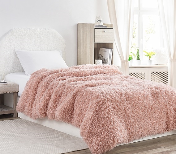 Affordable Extra Long Twin Bedding Ideas for College Pink Oversized Dorm Comforter  for Girls