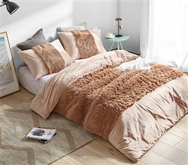 Twin Extra Long Comforter Set for College Bedding Essentials for Freshman Glam Dorm Decor Ideas