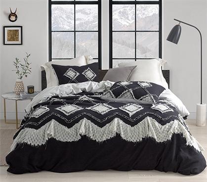 Unique Textured Twin XL Bedding Essentials Shabby Chic Dorm Decor Farmhouse Style Bedroom Ideas