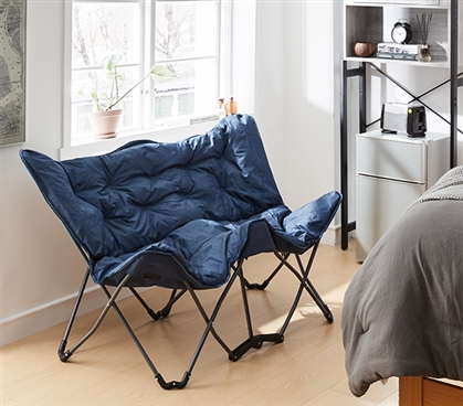 2East Twin Butterfly Chair - Heathered Navy