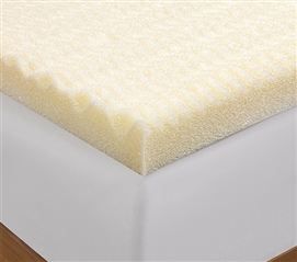 Twin Extra Long Dorm Bedding Essentials Egg Crate Topper Pressure Point Mattress Pad