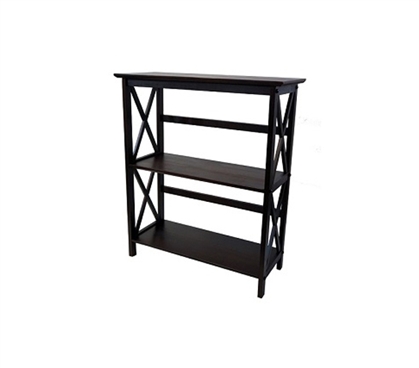 Montego Low Bookshelf - Espresso College Furniture