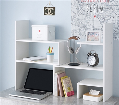 College Organization Tips Dorm Storage Supplies Desk Top Bookshelf Cheap Organizer Furniture