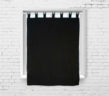 College Blackout Curtain - Black Dorm Room Curtains Dorm Essentials