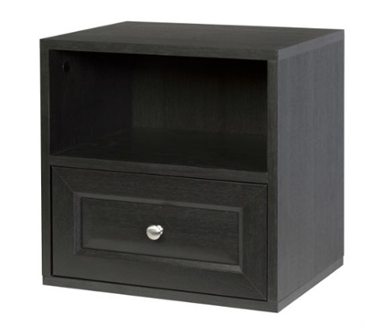 Storage Cube with Drawer - Espresso Dorm Necessities