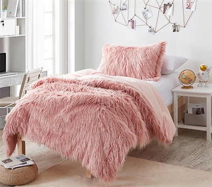 Cute Pink Twin Extra Long Bedding Essentials for Girls Affordable Dorm Bedding Twin XL