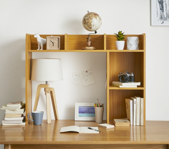 Dorm desk store shelves