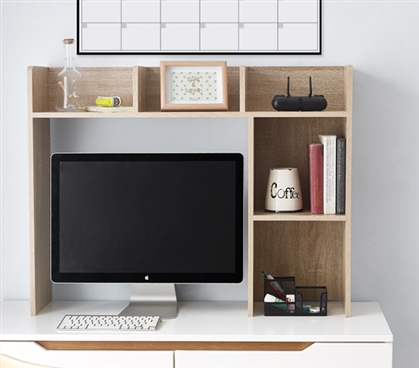 Desk Organization Ideas Space Saving Dorm Cubby Shelf Affordable College Desk Hutch Top Only