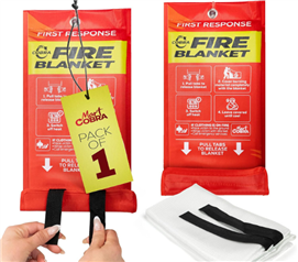 Cobra Fire Blanket for Home & Dorm Safety