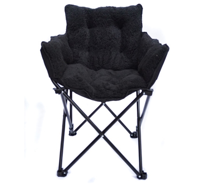 College Cushion Chair - Ultra Plush Black Dorm Essentials Dorm Necessities College Furniture