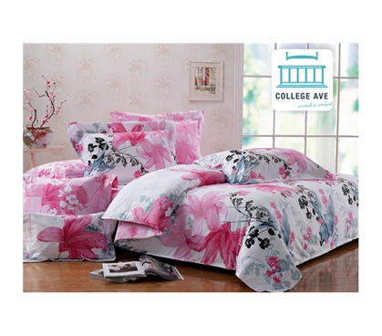 Lush Petals Twin XL Comforter Set - College Ave Designer Series - Cotton Comforter