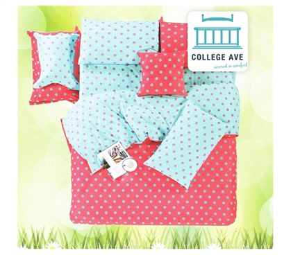 Vibrant Dot Twin XL Comforter Set - College Ave Designer Series - Comforters Made Of Cotton