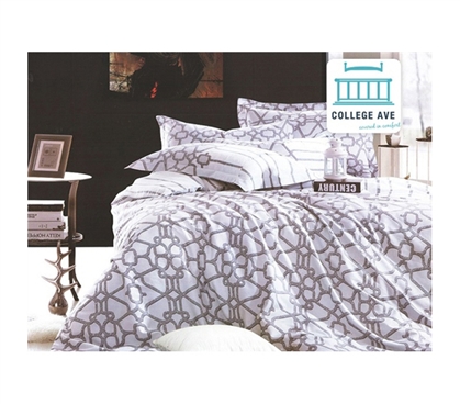 Elegant Design - Latticework Twin XL Comforter Set - College Ave Designer Series - Dorm Room Bedding