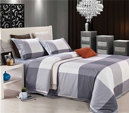 Moder Design - Cityscape Gray Twin XL Comforter Set - College Ave Designer Series - Great For Guys And Girls