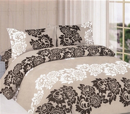 Floret Print Twin XL Comforter Set - College Ave Designer Series-  Great Bedding Supply For College