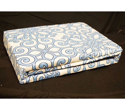 Crystalline Blue Twin XL Sheet Set - College Ave Designer Series