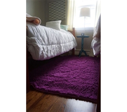 Decorate Your Dorm Room - Chenille Area Rug (4' x 6') - Radiant Orchid