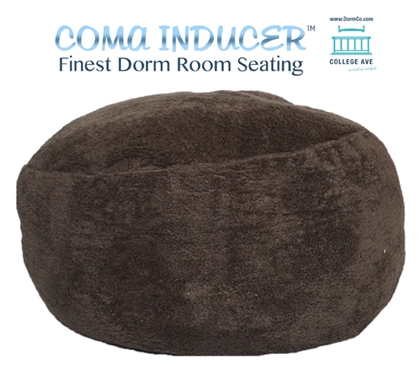 The Coma InducerÂ® - Memory Foam Bean Bag - Walnut Soft Dorm Seating College Supplies