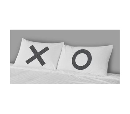 Unique Dorm Bedding - College Pillowcases - XO (Set of 2)