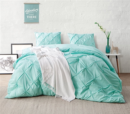 Yucca Pin Tuck Twin XL Comforter Twin XL Bedding Dorm Room Decorations Dorm Essentials
