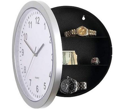 Dorm Accessory - Dorm Clock With Hidden Safe - College Safety