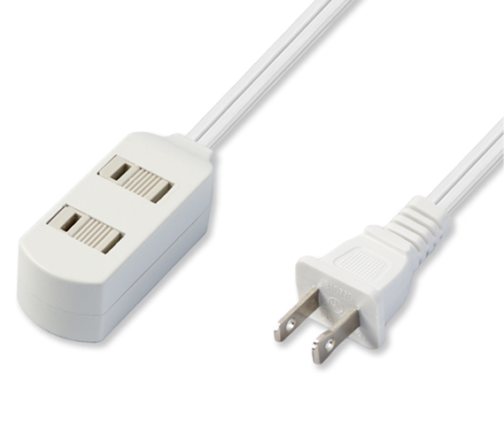 3-outlet Indoor Extension Cord (9 or 6ft Available) - college dorm