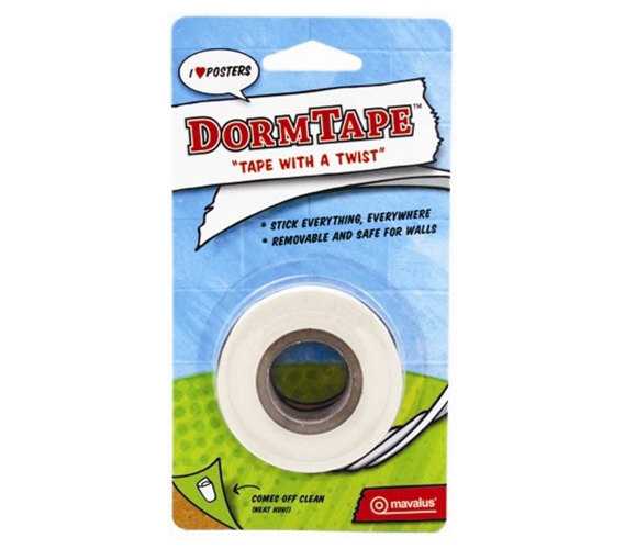 Dorm Tape - Blister Pack - College Dorm Decor Products - Dorm Room Wall Tape