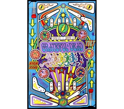 Super Colorful - Pinball Machine Tapestry - Cool For Dorm Walls
