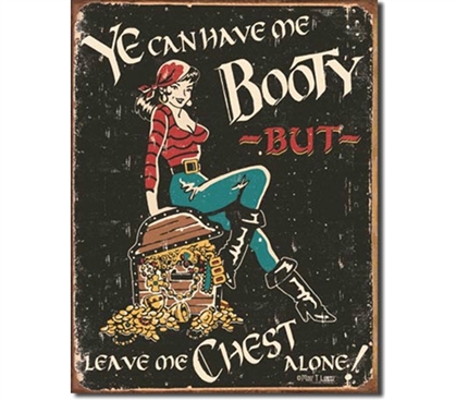 Tin Sign Dorm Room Decor cute and sassy dorm room or college apartment decorative tin sign with pirate theme