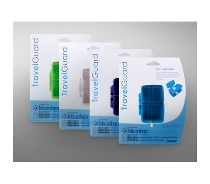 Keep Germs Away - Microban 2 in 1 Pill Case - Don't Lose Pills