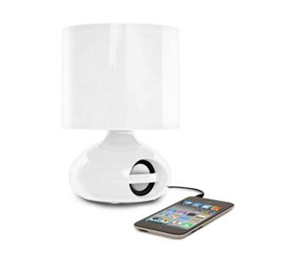 Listen And Study - iHome MP3 College Speaker Lamp - White - Cool Dorm Item