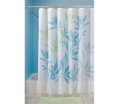 Fun College Items - Gentle Leaves Shower Curtain - Dorm Room Products