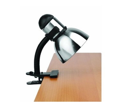 Black N Steel College Clip Light - Long Neck Desk Accessory