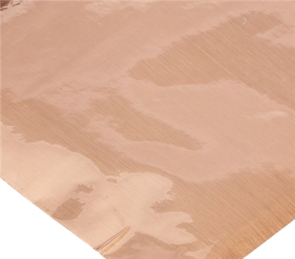 Self Adhesive Shelf Liner - Metallic Brushed Copper