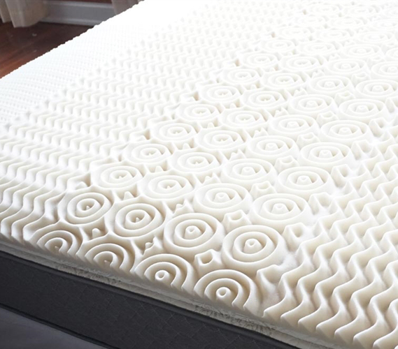 Memory Foam Full Bed Topper 5 Zone Egg Crate Dorm Topper College Dorm  Essentials