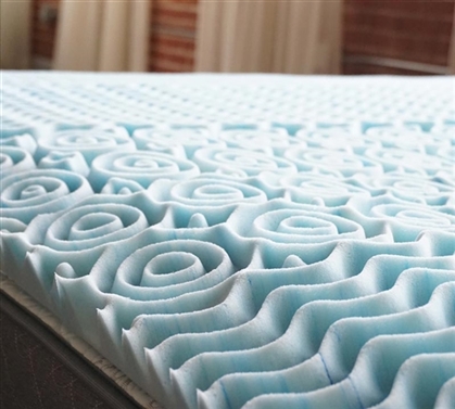 Full Size Mattress Topper Memory Foam Gel Infused Bed Pad Dorm Bedding Essentials Checklist