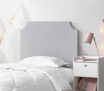 Padded Headboard for Dorm Room Twin Extra Long Bedding Essentials Neutral Dorm Decor Ideas