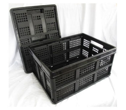 Keep Dorm Organized - Black Collapsible Stack Bins - Useful For College